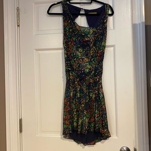 Alice + Olivia Floral Dress with cutout back